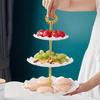 1PACK three-layer cupcake holder, European ruffle or lace dessert tower tray for tea parties, proms and weddings