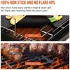 Planchas for Barbecue CLYCTIP Cooking Mats for Barbecue and Oven,Set of 5,40cm*33cm Non-stick BBQ Sheets E 2640