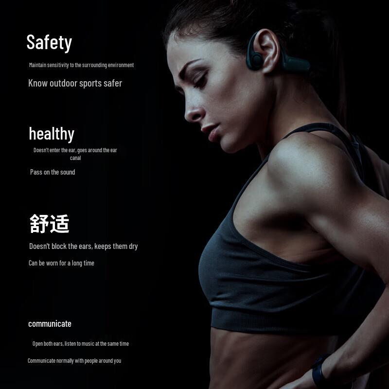 Sayrelances Air Conduction Bluetooth Headphones