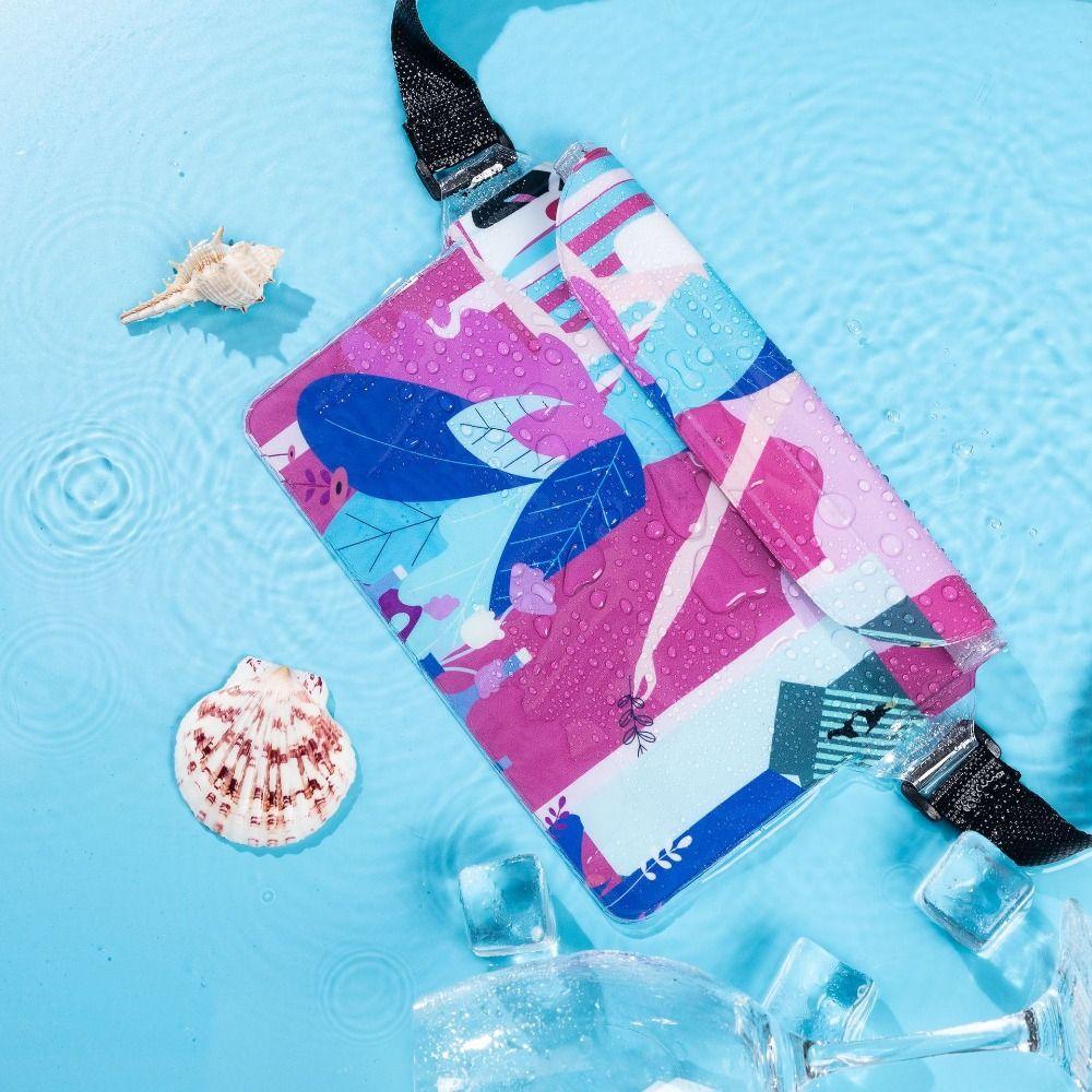 

With Waist Strap PCV Waterproof Bags Large Underwater Storage Bags Fashion Swimming Pouch Swimming 2