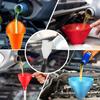 Umbresen Oil Funnels Set, Automotive Fuel Funnels, Wide Mouth Gas Funnel With Handle, Large Funnels With Hose, Plastic Long Neck Oil Funnels,