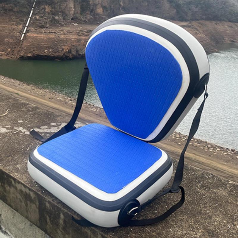 Inflatable PVC Kayak Seat Comfortable Boat Cushion Adjustable Backrest for Canoe Paddle Board Kayak Parts