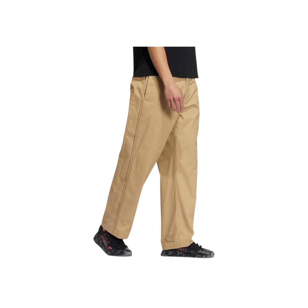 Adidas Originals Trefoil Solid Embroidery Button Badge Sweatpants Men Bottoms Khaki HS7304