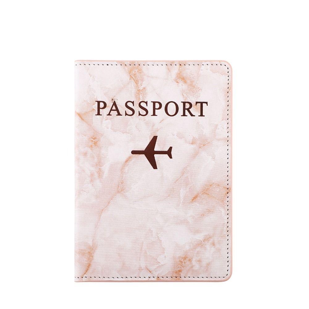 PU Leather Marble Grain PU Card Case Travel Accessories Passport Protective Cover Passport Holder