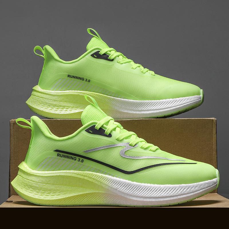 

2025 новые молодежные амортизирующие и износостойкие кроссовки с карбоновой пластиной мужские и женские сетчатые дышащие и нескользящие гоночные кроссовки tide 45 циан