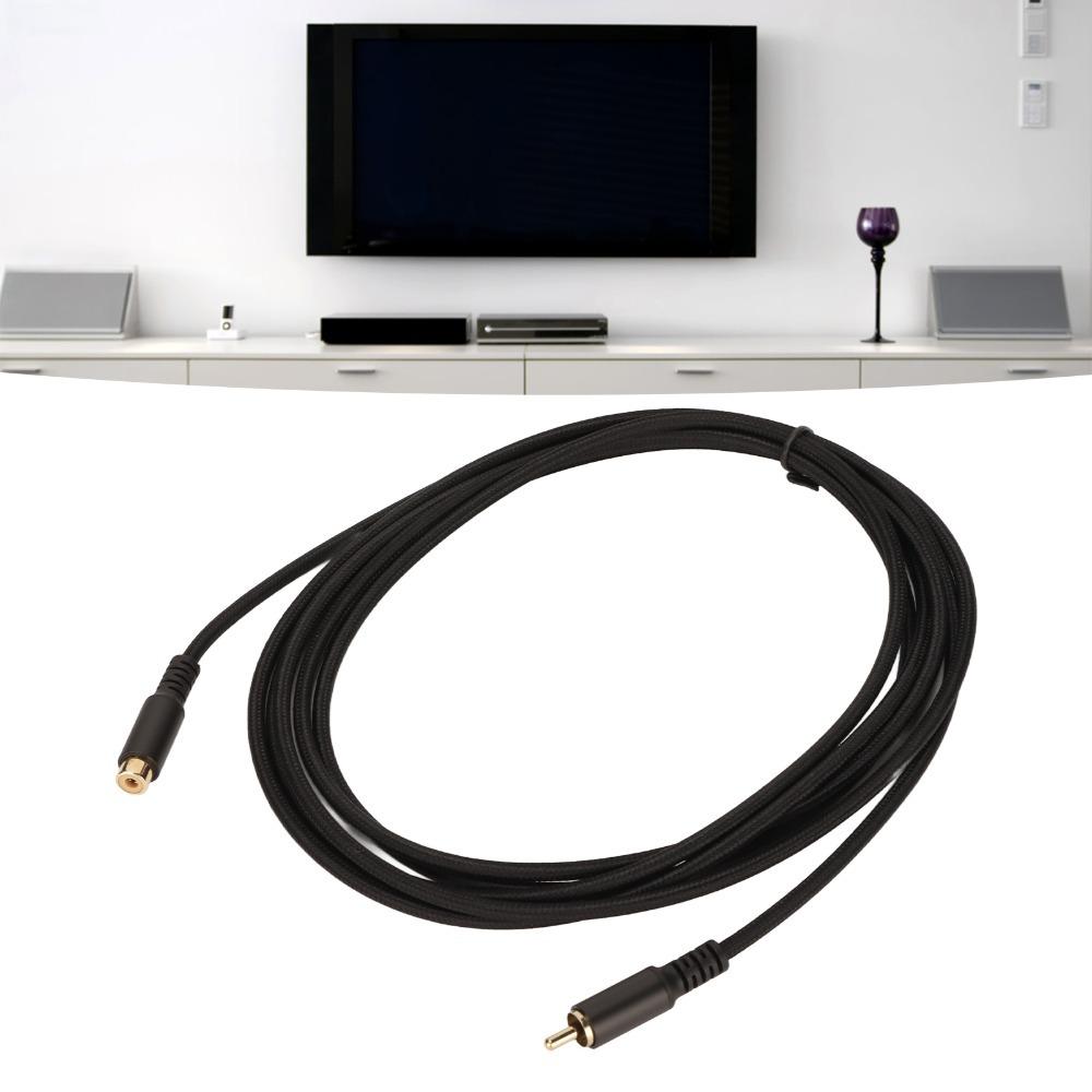 

Gold Plated for RCA Coaxial Cord Digital Analog for RCA Stereo Audio Cable Audio System 1.8m/5.9ft