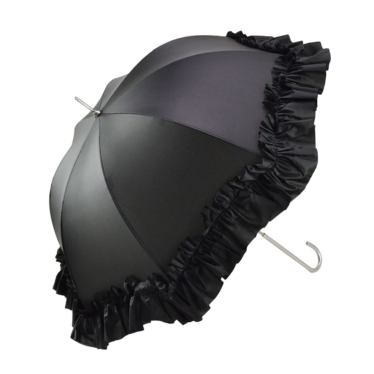 

Женский зонт LALUICE Long Frill 87см, Зонт, Стильный, Прочный, Легкий, Зонт, Размер (черный) чёрный