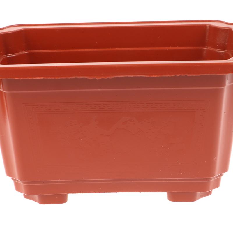 5 Adet Saksı Dikdörtgen Klasik İç Mekan Bitkileri Fide Plastik Bonsai Ev Ofis Kaktüs Saksısı Çiçek Saksısı Bahçecilik Saksısı