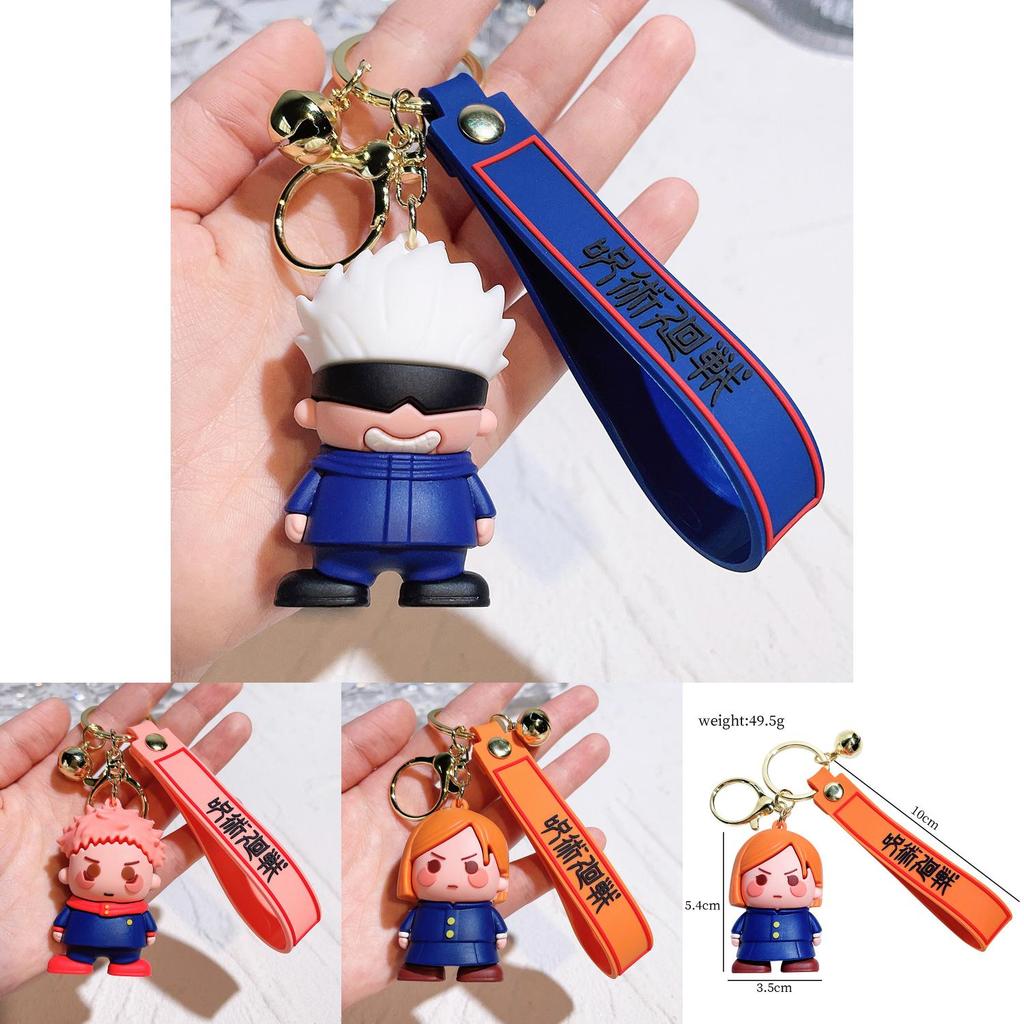 Entzückende Jujutsu Kaisen Schlüsselanhänger Figuren 2024 Gojo Satoru Yuji Itadori Sammlerstücke