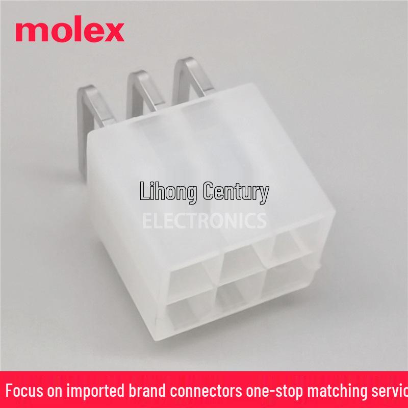 Molex 3930-1060 Mini-Fit Jr. 6-Pin Receptacle Connector, 4.20mm Pitch