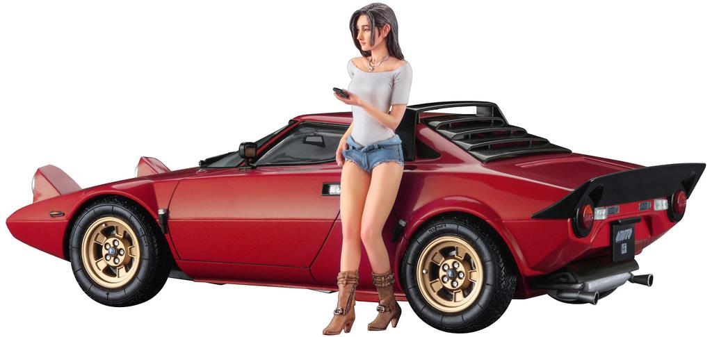 Hasegawa Lancia Stratos HF Stradale Girls Figur Kunststoffmodell 20543 1/24 mit italienischer