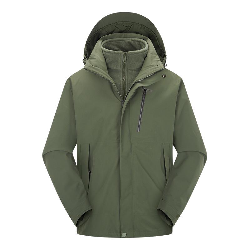Bexi Unisex Windproof Waterproof Softshell Jacket with Velvet Lining for Hiking & Mountaineering 4XL