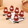 6Pcs Kawaii Labubu Spring Hair Clip 3D Cartoon Doll Hairpins Duckbill Clip Headwear Children'S Hair Accessory Party Decorations