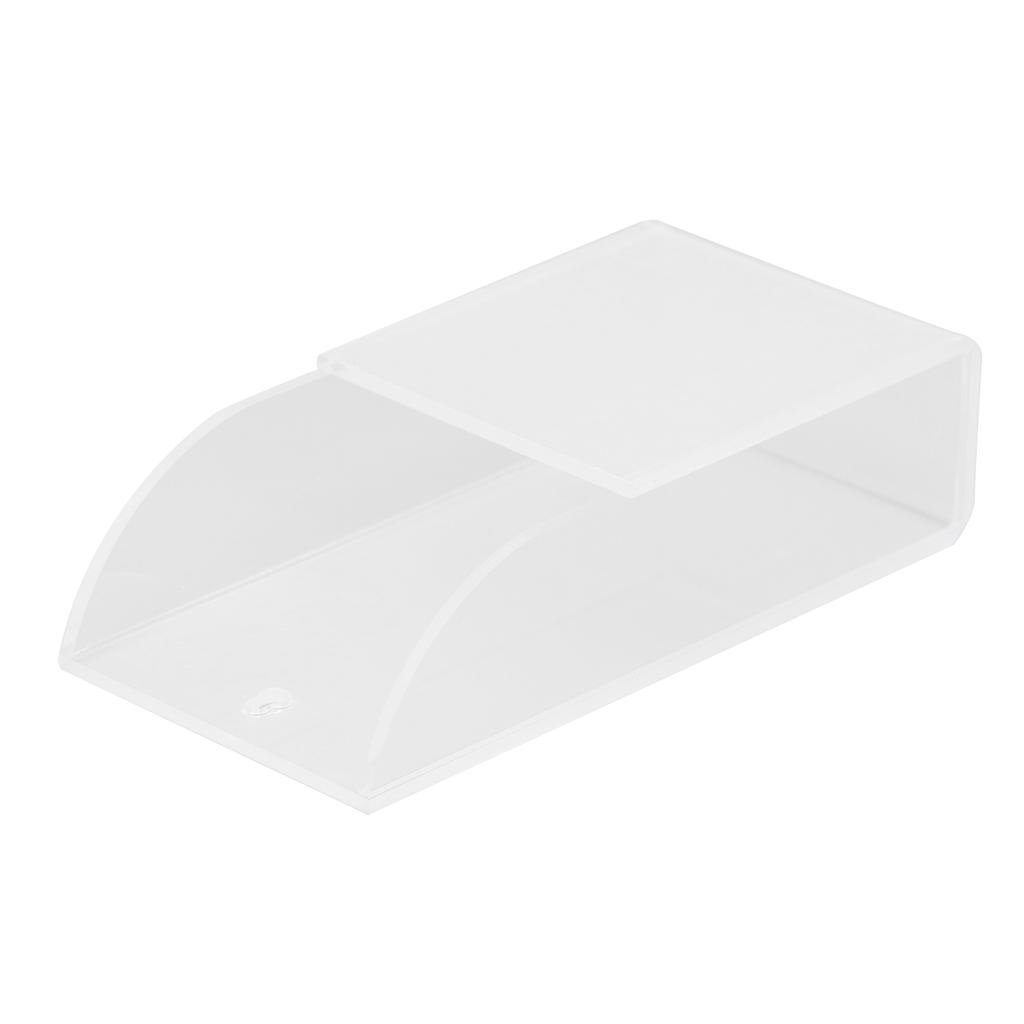 Acryl Fernbedienungshalter Einfache Wandmontage Medien-Organizer Transparent Kosmetikständer 1 Fach