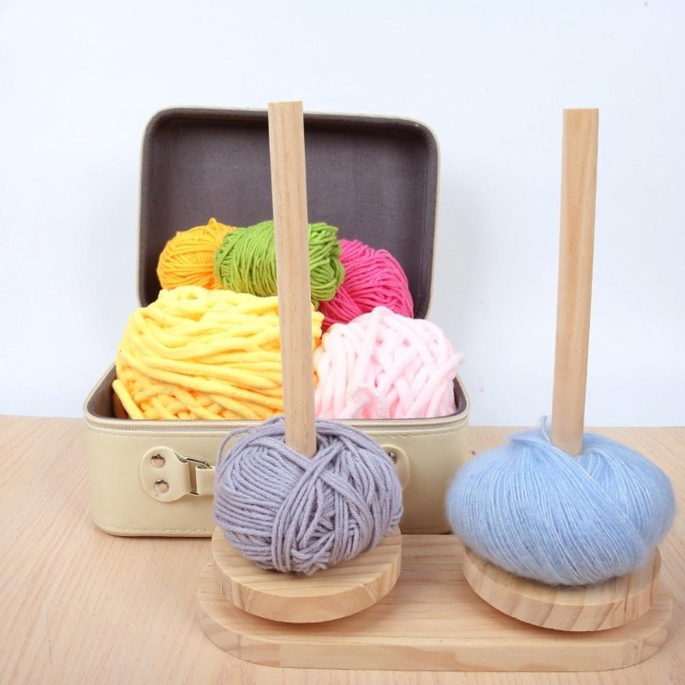 Portable Wool Yarn Winding Axis Frame Wooden Yarn Holder Durable Yarn Rotating Tool  Household