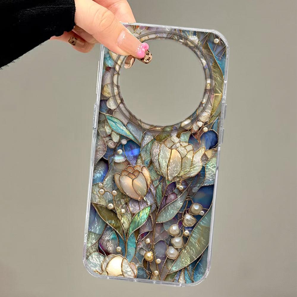 Korean Retro Artistic Gradient Rose Flowers Phone Case For Honor 400 Pro 200 Lite X9c X9a X9b 90 X8a X8b X8c X7b X7c X6b Cover Shockproof Silicone
