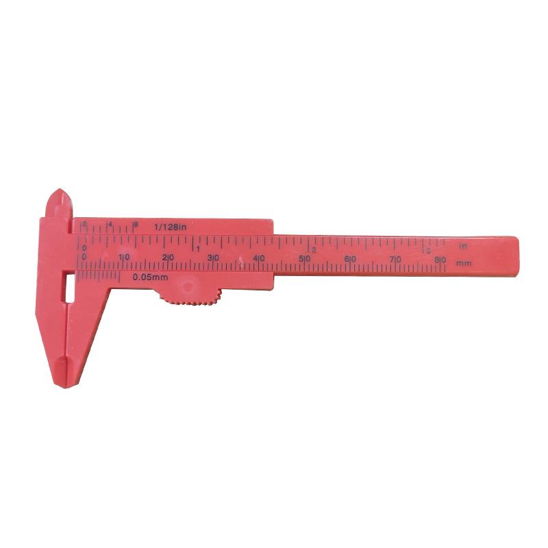 

150mm Plastic Vernier Caliper, Double Scale, Mini Measuring Tool for Jewelry and Student Use