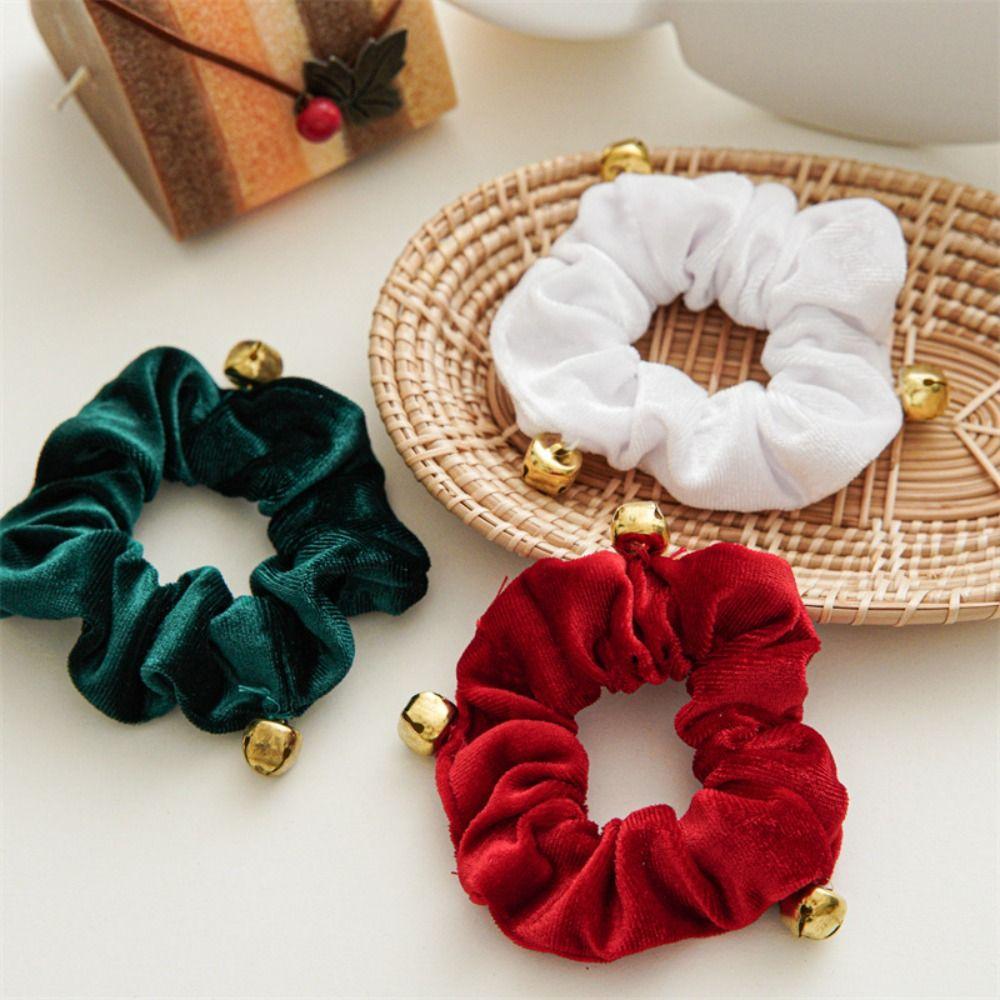 New Year Christmas Hair Rope Velvet Plush Women Hair Ring  Hair Accessories