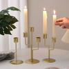 Iron Candlestick Holder Nordic Wedding Metal Candle Stand for Home Room Decor