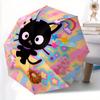 1 Stück Kawaii Katze Automatisches Öffnen/Schließen Faltbarer Regenschirm, Kompakter Tragbarer Reise-Regenschirm, Perfekt für Geburtstag/Weihnachten, Niedlicher Regenschirm, Langlebig C