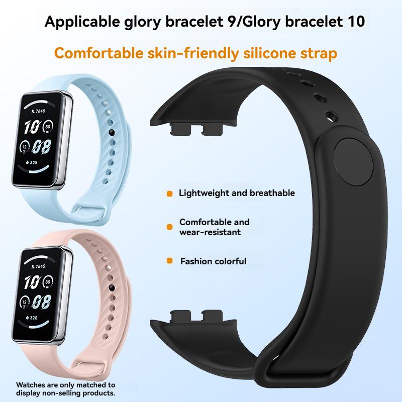 For Honor Bracelet 9 Smart Watch Sports Band Replacement watchband For Honor Band 10 Silicone Strap Wristband Accessories