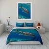 Colorful Marine Fish Decor Set Multiple Sizes Kid'S And Adults' Bedroom Exquisite 3Pc Bedding Set, Gift