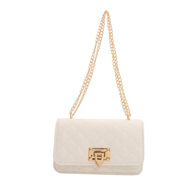 

2024 New Fashion Street Style Women s Shoulder Bag Crossbody Bag With Embroidered Thread And Lock Buckle белый