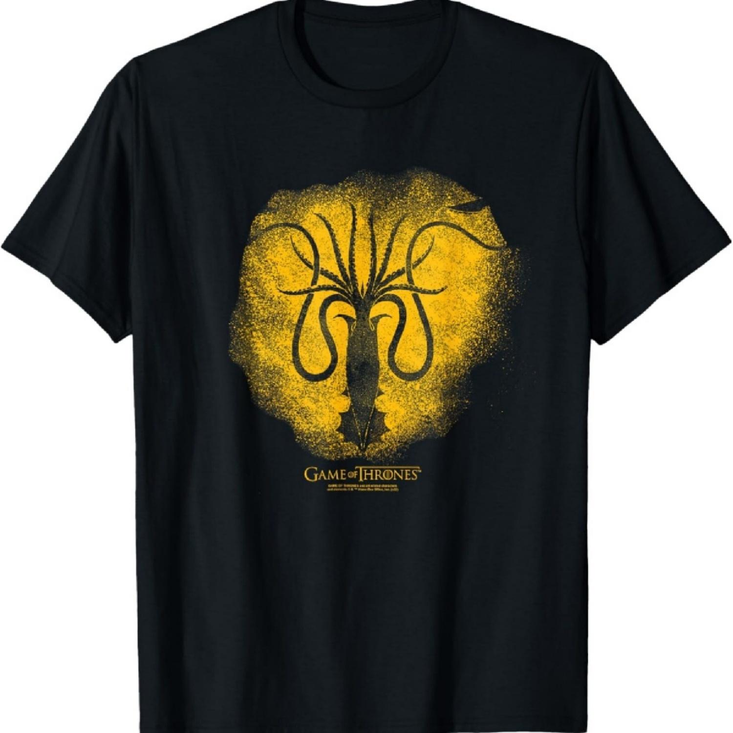 

Game of Thrones Greyjoy Sprayed Outline Sigil T-Shirt XXXXXL чорний