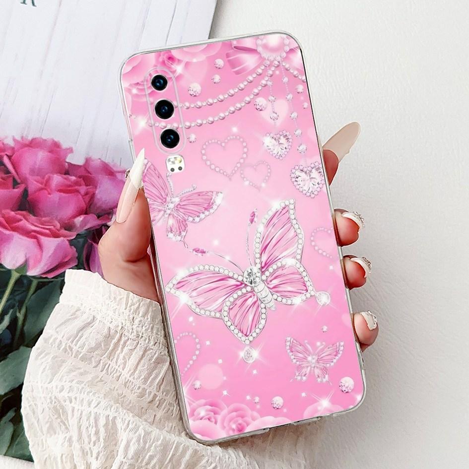 For Huawei P30 Case ELE-L29 ELE-L09 Cover New Cool Cartoon Lion Bow Carp Soft Silicone Phone Case On Huawei P30 Pro VOG-L29 Capa