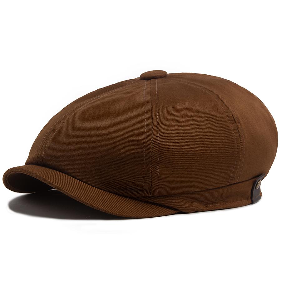 Men Women Beret Spring Autumn Thin Soft Top Vintage Newsboy Cap Casual Octagonal Hat For Unisex Elastic Head Circumference
