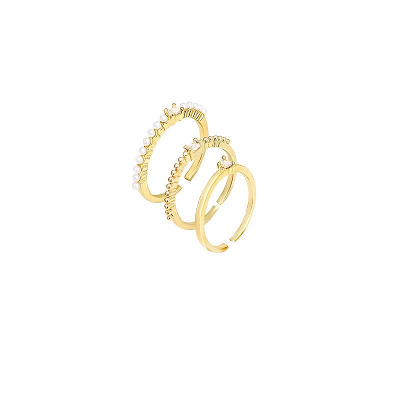 Koreanisches Zirkon-Liebesring-Set – luxuriöse, schlichte Statement-Ringe für einen vielseitigen Stil