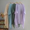Cardigan Bumbac și In pentru Femei Palton cu Decolteu în V Cardigan Casual Stil Subțire Îmbrăcăminte Ramie Protecție Solară Cămașă de Vară