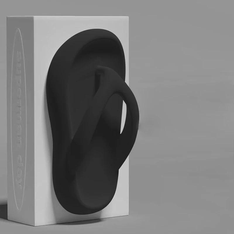 Fashion Thick bottom flip flops for women's summer 2025 new height increasing anti slip beach sandals beach slippers for outdoor wear