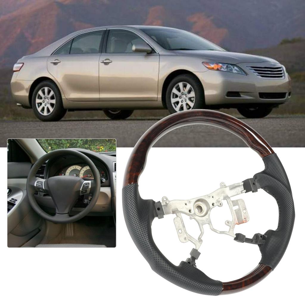 Hydro Dip Steering Wheel Perforated Leather Replacement For   XV40   Previa 2007 to 2011