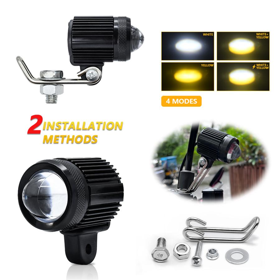 2Pcs 60W LED Fog Lights For Motorcycle Car Truck ATV