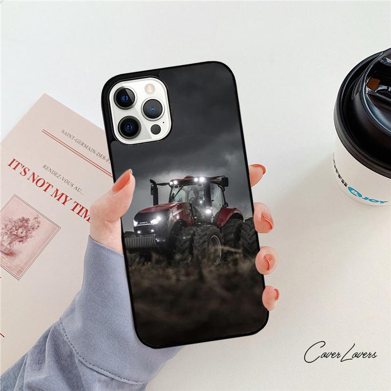 Red Tractors Car Phone Case For Apple iPhone 17 Air Pro Max Plus Coque For iPhone 17 Air 14 15 16 13 12 Max Cover