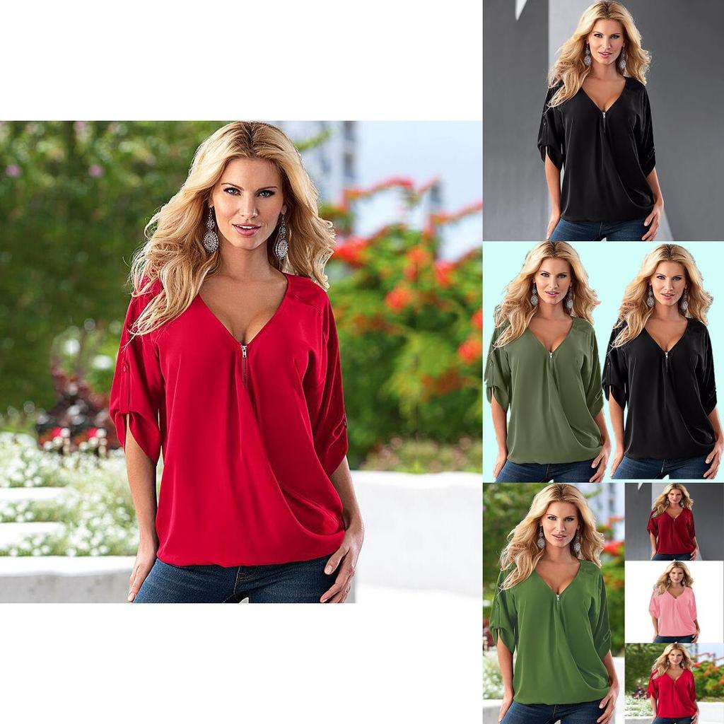 Stylish Plus Size Women Summer Chiffon Tank Top T-shirt Perfect For Casual Outings
