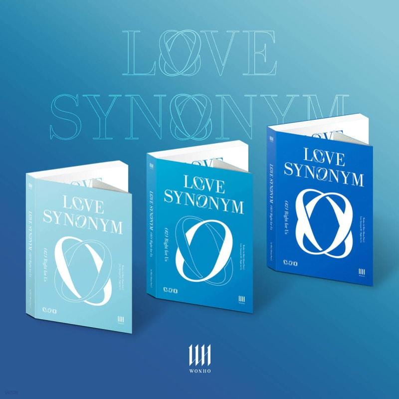 

WONHO - 1st Mini Album : Part.2 : Love Synonym #2 : Right for Us [Randomly Sent Among 1/2/3 Ver.]