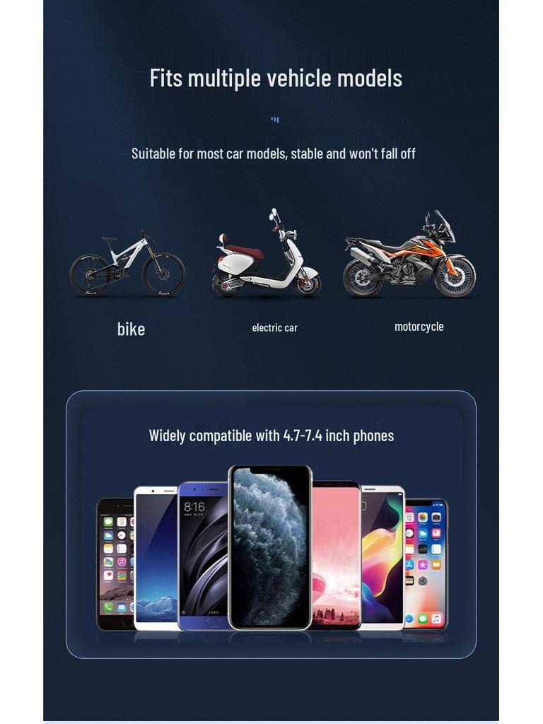 Waterproof Motorcycle & Bicycle Sunshade Phone Holder for Delivery Riders