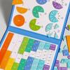 1/2 Sets Magnetic Fraction Demonstration Book Percentage Decimal Fraction Learning Magnetic Tiles Circles Educational Fraction Puzzle Teaching