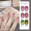 Cat's Eye Nail Polish Glue Burst Colorful Glass Beads Small Light Bulb High Density Spar Nail Polish