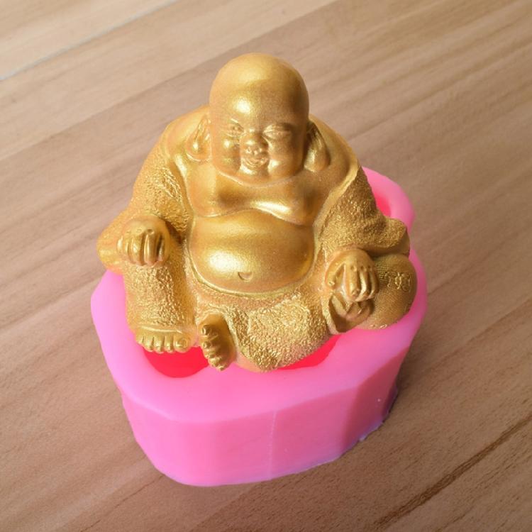 Maitreya Statue Candle Mold Multifunction Crystal Epoxy Resin Silicone Mold