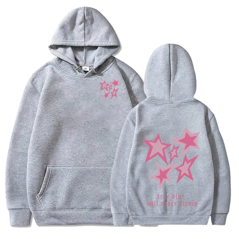 Autumn Winter Six Star Printed Long Sleeve Hoodie Women Men Casual Fashion Streetwear O-Neck Long Sleeve Fleece Sweatshirts Tops