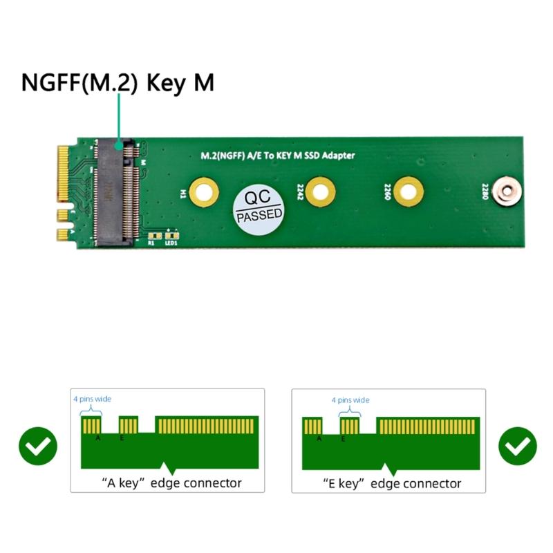 M.2 NVME Adapter Card KEY-M Xpansion Support For M.2 SSD 2242 2260 2280 WiFi To M.2 NVME M.2 Nvme SSD Adapter Card
