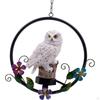 Bird Light Garden Owl Decor Hanging Decorative Figurine Ornament LED Memorial Solar Power