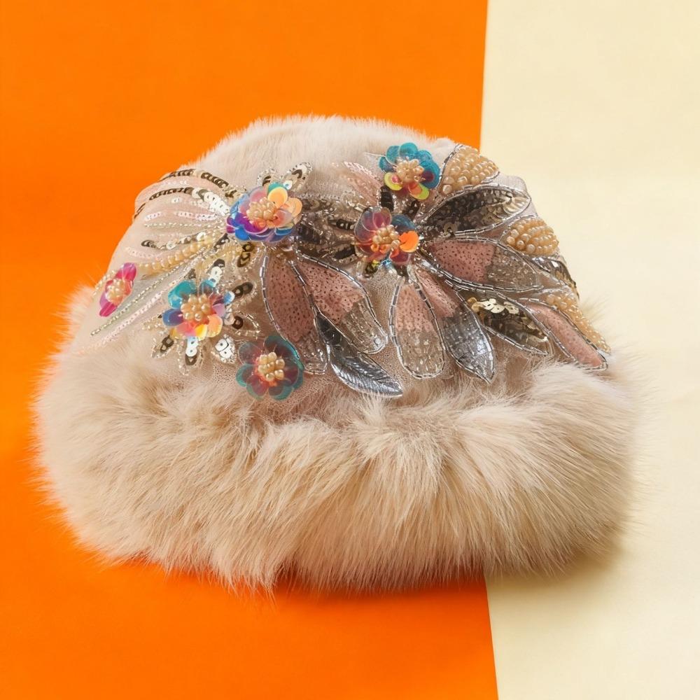 Теплая зимняя шапка для женщин Новое поступление Стильная высококачественная шапка Утепленная шерстяная шапка-рыбак Панама one size 54-58cm