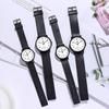Korean Style Retro Quartz Watch for Middle School and College Entrance Exams – Simple, Classic, Unisex Little Black Watch