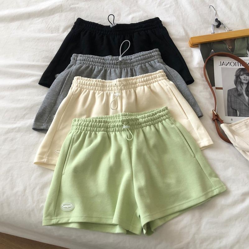 Sommer Freizeit Atmungsaktiv All Match Locker Zuhause Weites Bein Hotpants Student Sportshorts Weiblich