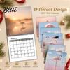 Student School Year Planner with Calendar Hanging Flamingo Wall Organizer 2027 12 Monthly Large Grid
