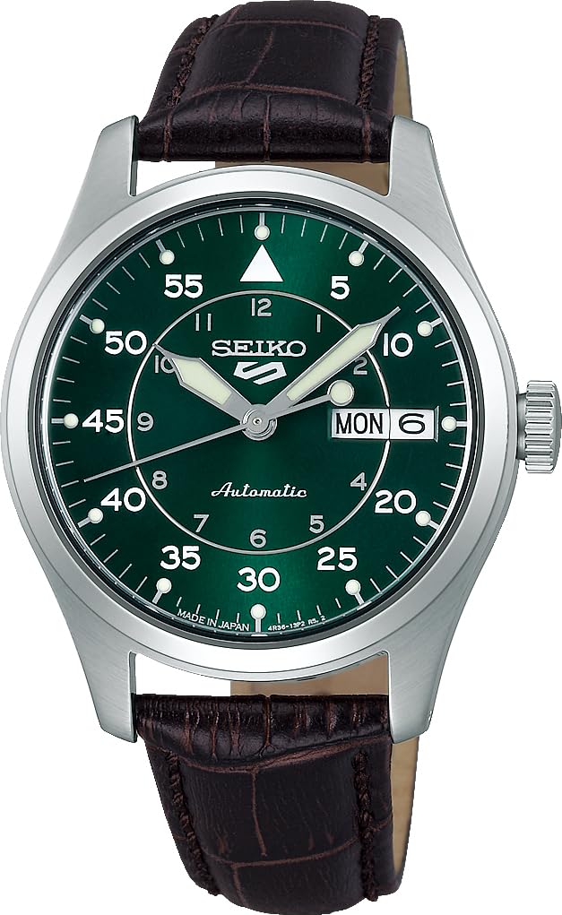 

[Seiko] SEIKO 5 Sports Field Suits Style 5 Sports Automatic Men s Watch Made in Japan SRPJ89 Brown Leather Overseas Model [Item]